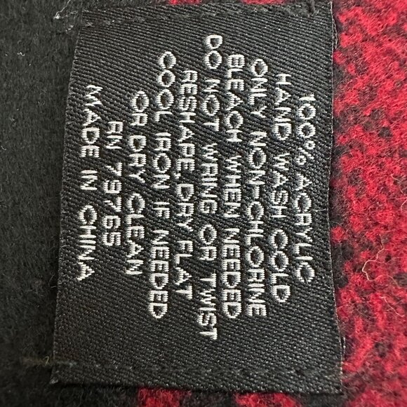 Women's 100% Acrylic Plaid Scarf One Size - Picture 3 of 5